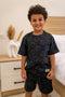 Unisex kids summer pajama set Smiley Face t-shirt + shorts